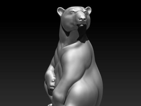 Polar bear 3D MODEL STL file for 3D Printer 3D Print Model