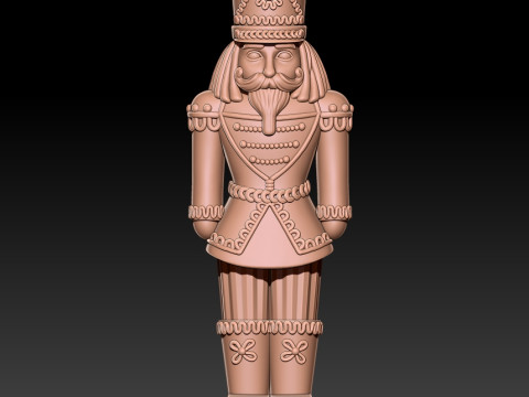 Nutcracker Christmas toy 3D MODEL STL file for 3D printing Modelo de impresión 3D