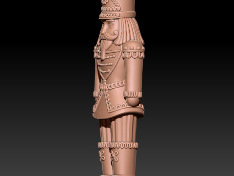 Nutcracker Christmas toy 3D MODEL STL file for 3D printing Modèles 3D en vedette