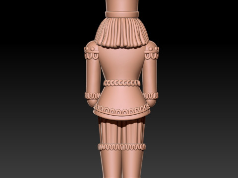 Nutcracker Christmas toy 3D MODEL STL file for 3D printing Modèles 3D en vedette
