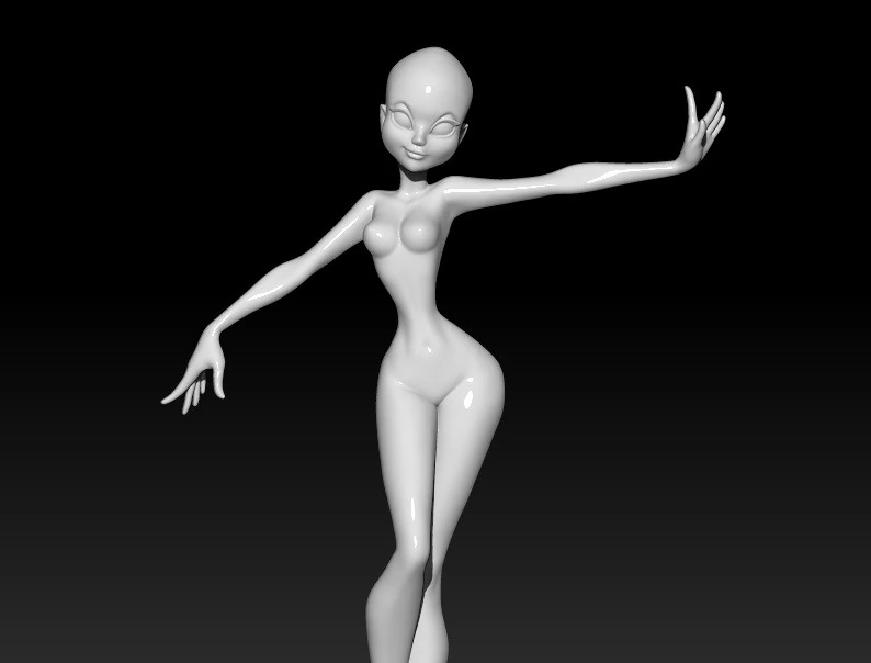 Doll Girl 3D MODEL STL file for 3D Printer 3D Print Model .c4d .max .obj .3ds .fbx .stl .blend 