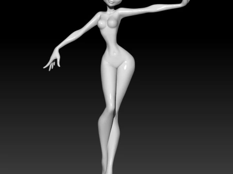 Doll Girl 3D MODEL STL file for 3D Printer 3D Print Model