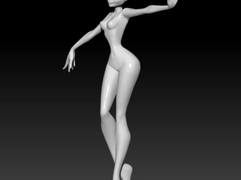 Doll Girl 3D MODEL STL file for 3D Printer 3D Print Model