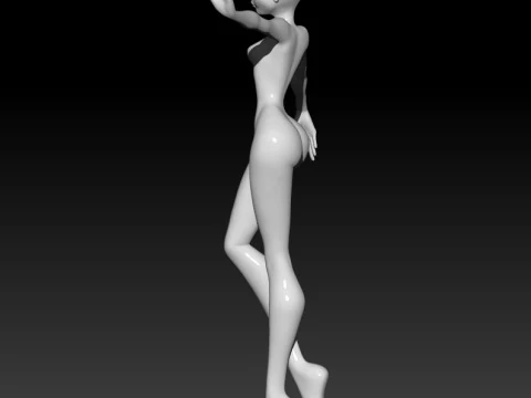 Doll Girl 3D MODEL STL file for 3D Printer 3D Print Model
