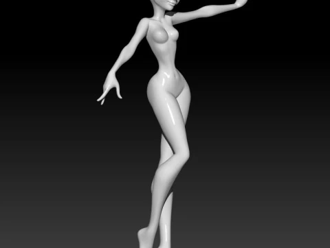 Doll Girl 3D MODEL STL file for 3D Printer 3D Print Model
