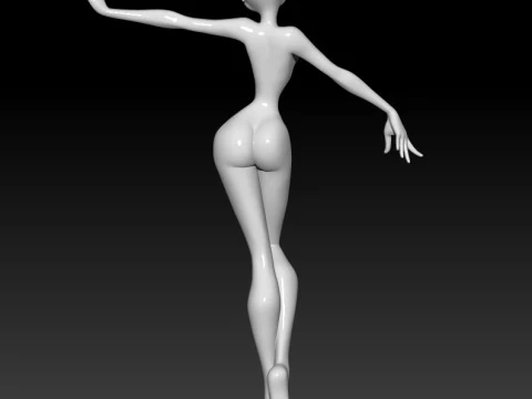 Doll Girl 3D MODEL STL file for 3D Printer 3D Print Model
