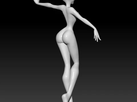 Doll Girl 3D MODEL STL file for 3D Printer 3D Print Model