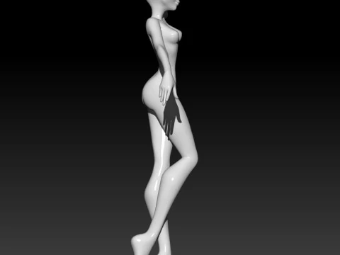 Doll Girl 3D MODEL STL file for 3D Printer 3D Print Model