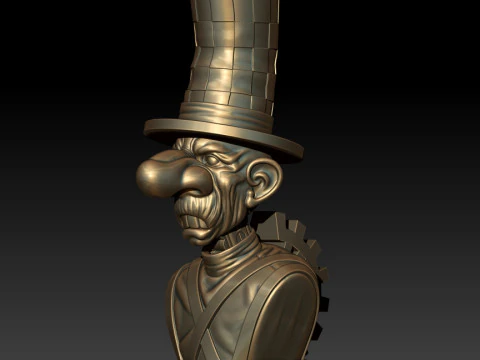 Hatter 3D MODEL STL file for 3D Printer 3D Print Model