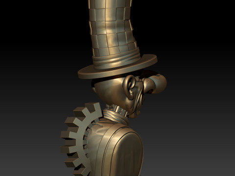 Hatter 3D MODEL STL file for 3D Printer 3D Baskı Modeli