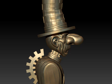 Hatter 3D MODEL STL file for 3D Printer 3D Print Model