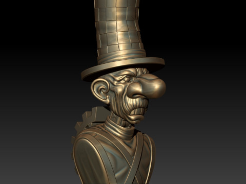 Hatter 3D MODEL STL file for 3D Printer 3D Baskı Modeli
