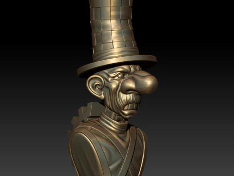 Hatter 3D MODEL STL file for 3D Printer 3D Print Model