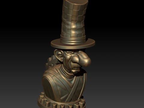 Hatter 3D MODEL STL file for 3D Printer 3D Print Model
