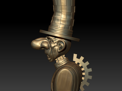 Hatter 3D MODEL STL file for 3D Printer 3D Baskı Modeli