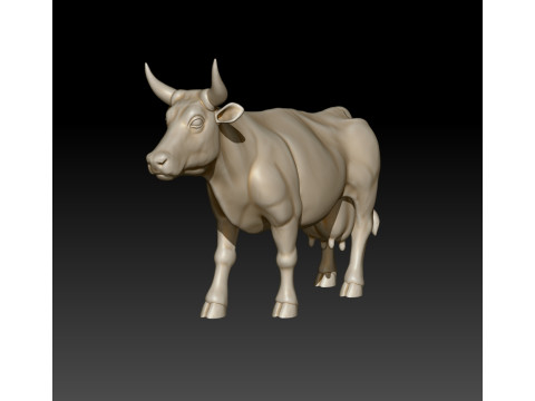 Cow 3D MODEL STL file for 3D Printer 3D 模型