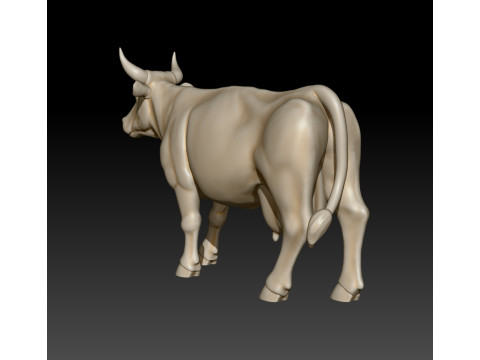 Cow 3D MODEL STL file for 3D Printer 3D मॉडल