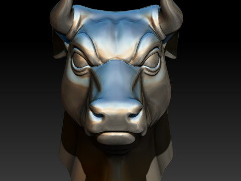 Bull STL 3D MODEL for 3D printing 3D Print Model