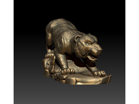 Tiger 3D MODEL STL for 3D printing 3D Print Model