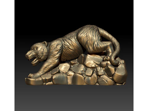 Tiger 3D MODEL STL for 3D printing 3D Print Model