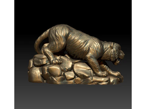 Tiger 3D MODEL STL for 3D printing 3D Print Model