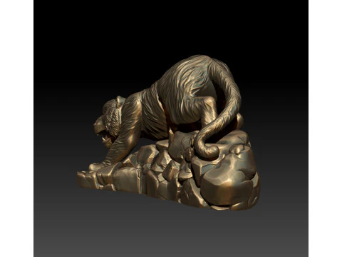 Tiger 3D MODEL STL for 3D printing 3D Print Model