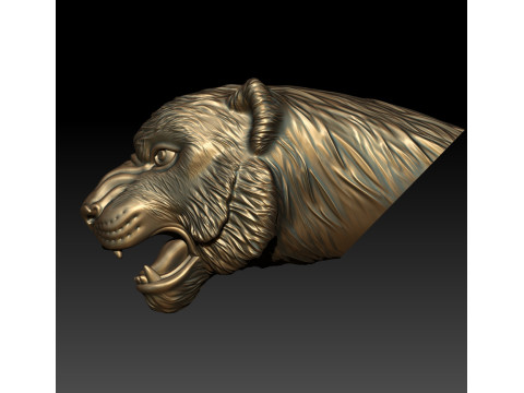 Tiger head 3D MODEL STL for 3D printing 3D 프린트 모델