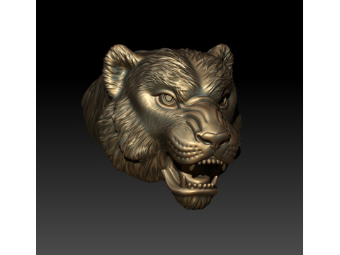 Tiger head 3D MODEL STL for 3D printing 3D 프린트 모델