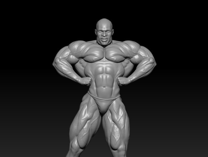 Ronnie Coleman 3D MODEL STL for 3D printing Bodybuilder Man Modello di stampa 3D .c4d .max .obj .3ds .fbx .stl .blend
