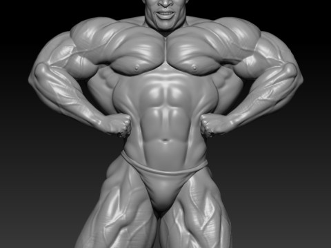 Ronnie Coleman 3D MODEL STL for 3D printing Bodybuilder Man Modello di stampa 3D