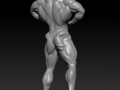 Ronnie Coleman 3D MODEL STL for 3D printing Bodybuilder Man Modello di stampa 3D