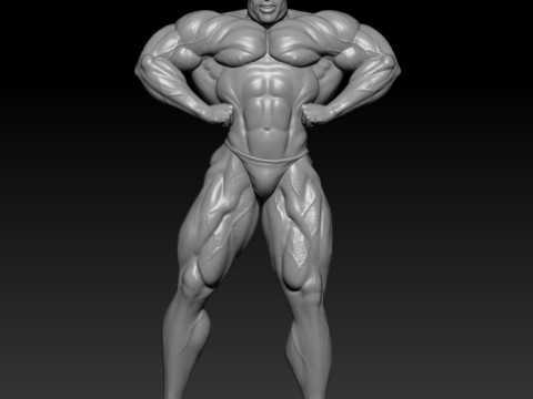 Ronnie Coleman 3D MODEL STL for 3D printing Bodybuilder Man Modello di stampa 3D