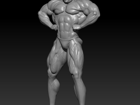 Ronnie Coleman 3D MODEL STL for 3D printing Bodybuilder Man Modello di stampa 3D