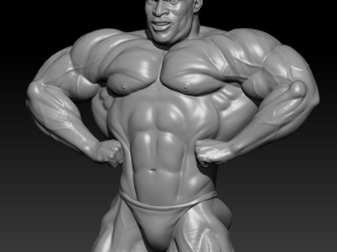 Ronnie Coleman 3D MODEL STL for 3D printing Bodybuilder Man Modello di stampa 3D