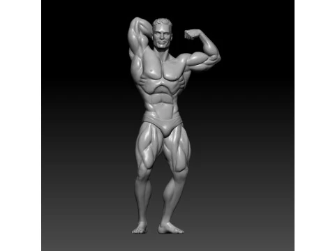 Chris Bumstead 3D MODEL STL for 3D printing Bodybuilder Man 3D Print Model