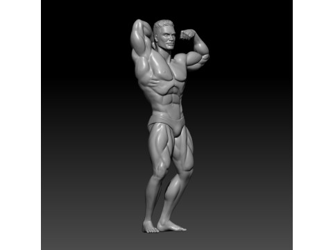 Chris Bumstead 3D MODEL STL for 3D printing Bodybuilder Man Model Cetak 3D