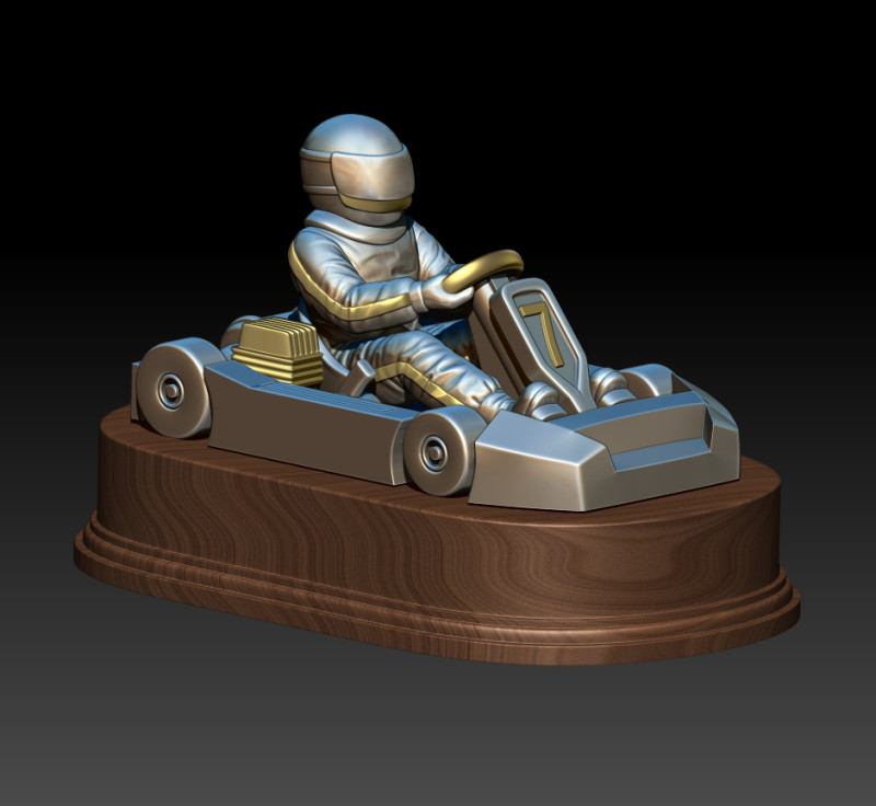 Racer 3D MODEL STL for 3D printing Model do druku 3D .c4d .max .obj .3ds .fbx .stl .blend