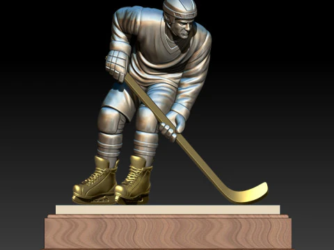 Hockey player 3D MODEL STL for 3D printing 3D Print Model