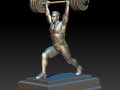 Weightlifter standing 3D MODEL STL for 3D printing Bodybuilder Man 3D प्रिंट मॉडल
