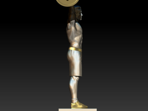 Weightlifter 3D MODEL STL for 3D printing Bodybuilder Man 3D Print Model