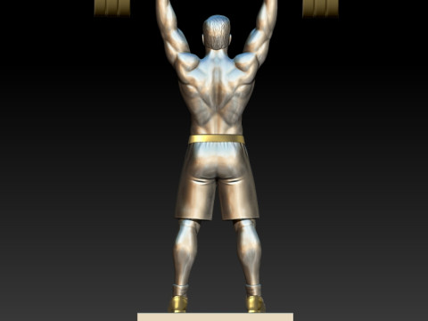 Weightlifter 3D MODEL STL for 3D printing Bodybuilder Man 3D Print Model