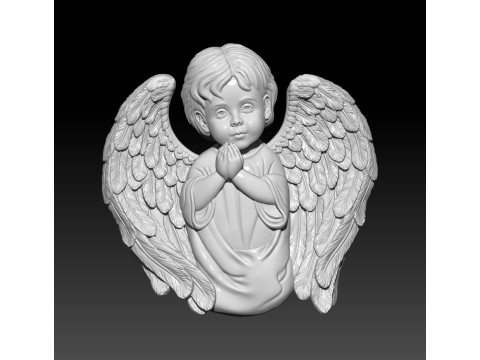 Angel prays 3D MODEL for 3D printing 3D Print Model