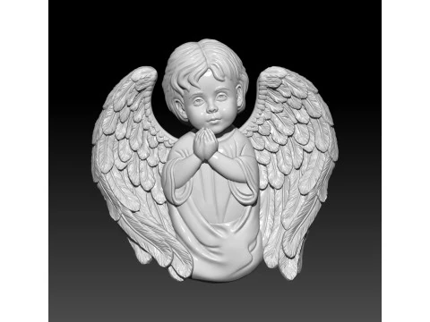 Anjo reza MODELO 3D para impress&atilde;o 3D Modelo de Impressão 3D