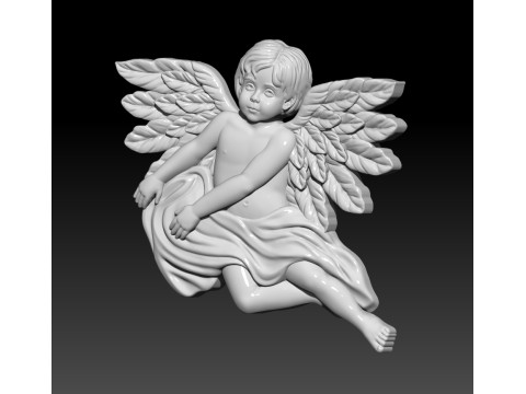 Angel flying 3D MODEL for 3D printing Model do druku 3D