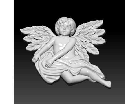 Angel flying 3D MODEL for 3D printing Model do druku 3D