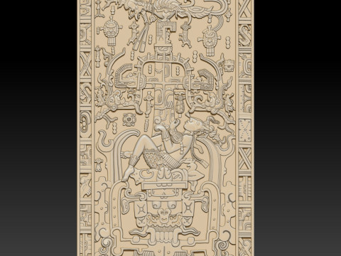 Engraving of the Mayan Indians Modelo de impresión 3D