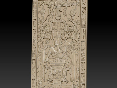 Engraving of the Mayan Indians 3D Print Model