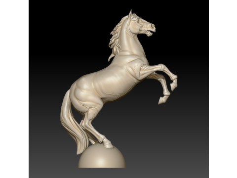 Horse figurine 3D STL Model for 3D Printer 3D Print Model