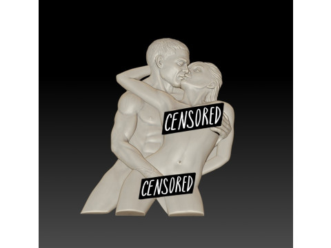 Man and woman 3D STL Model for 3D Printer 3D Baskı Modeli