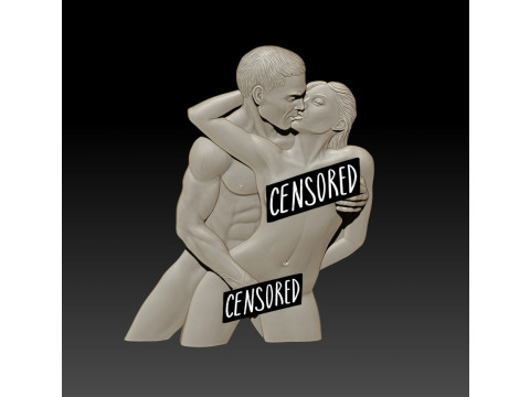 Man and woman 3D STL Model for 3D Printer 3D Baskı Modeli